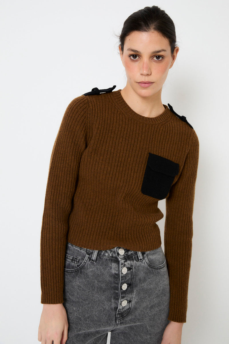 JERSEY MILITAR PUNTO MARRON