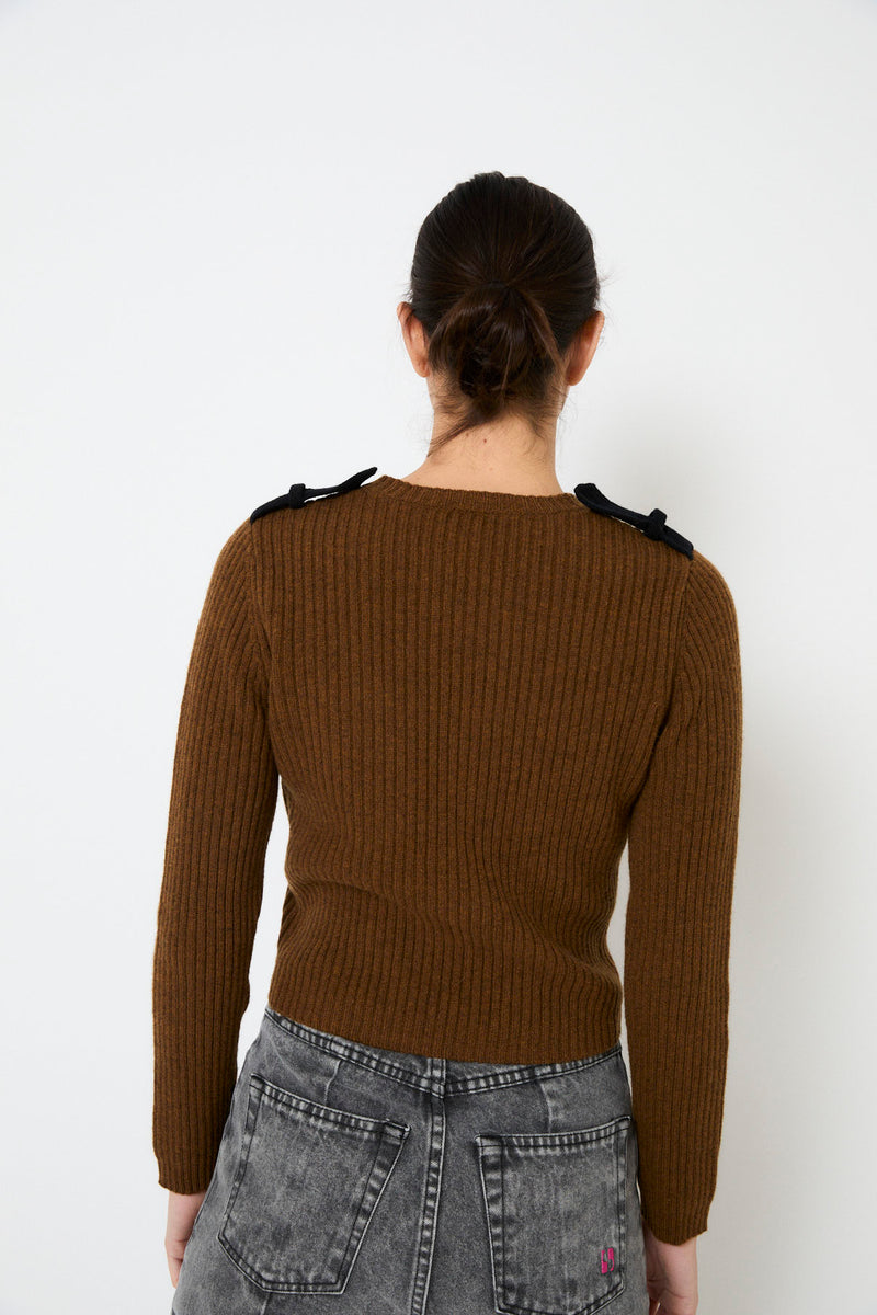 JERSEY MILITAR PUNTO MARRON