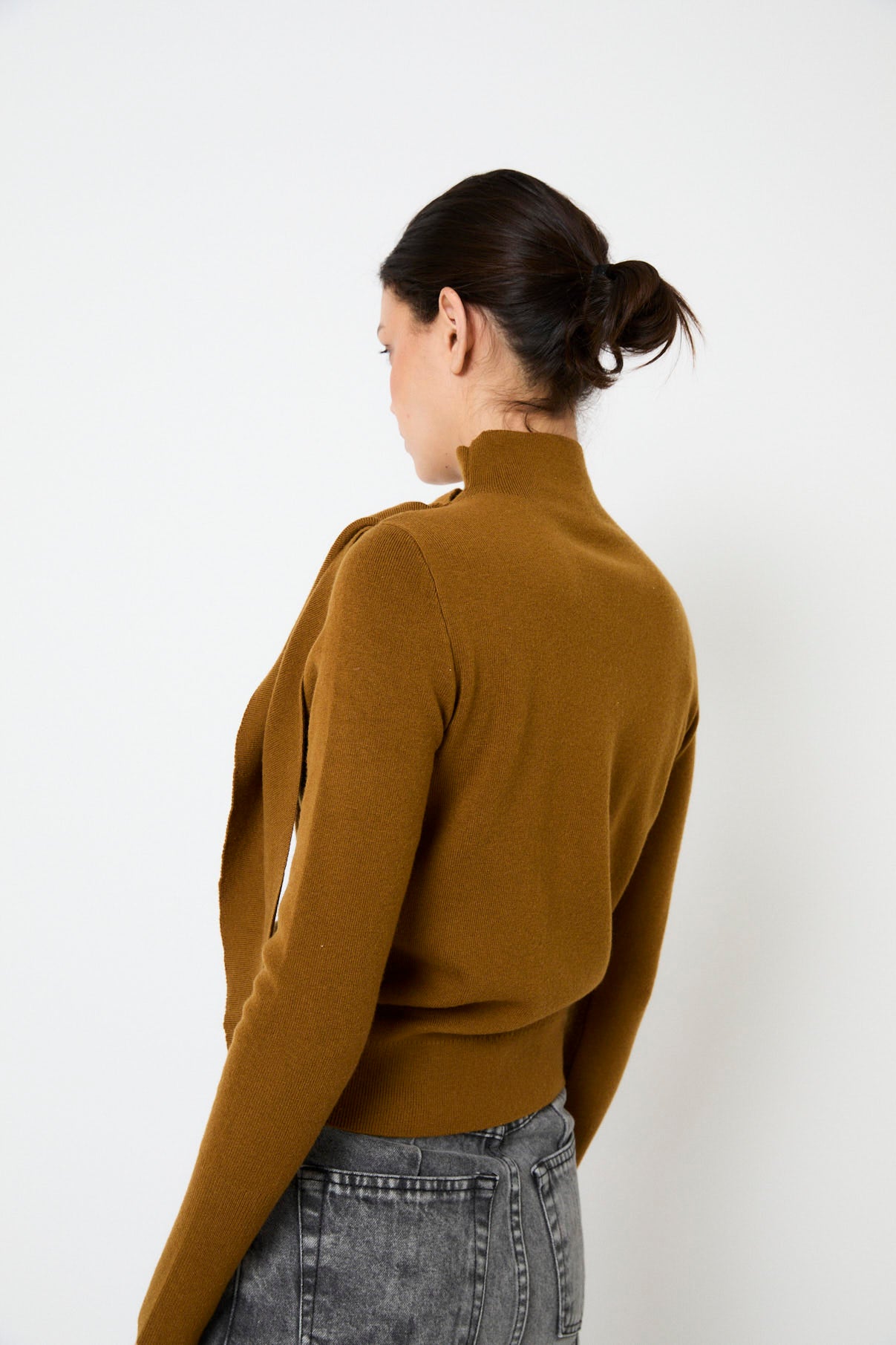 JERSEY PAÑUELO PUNTO OCRE