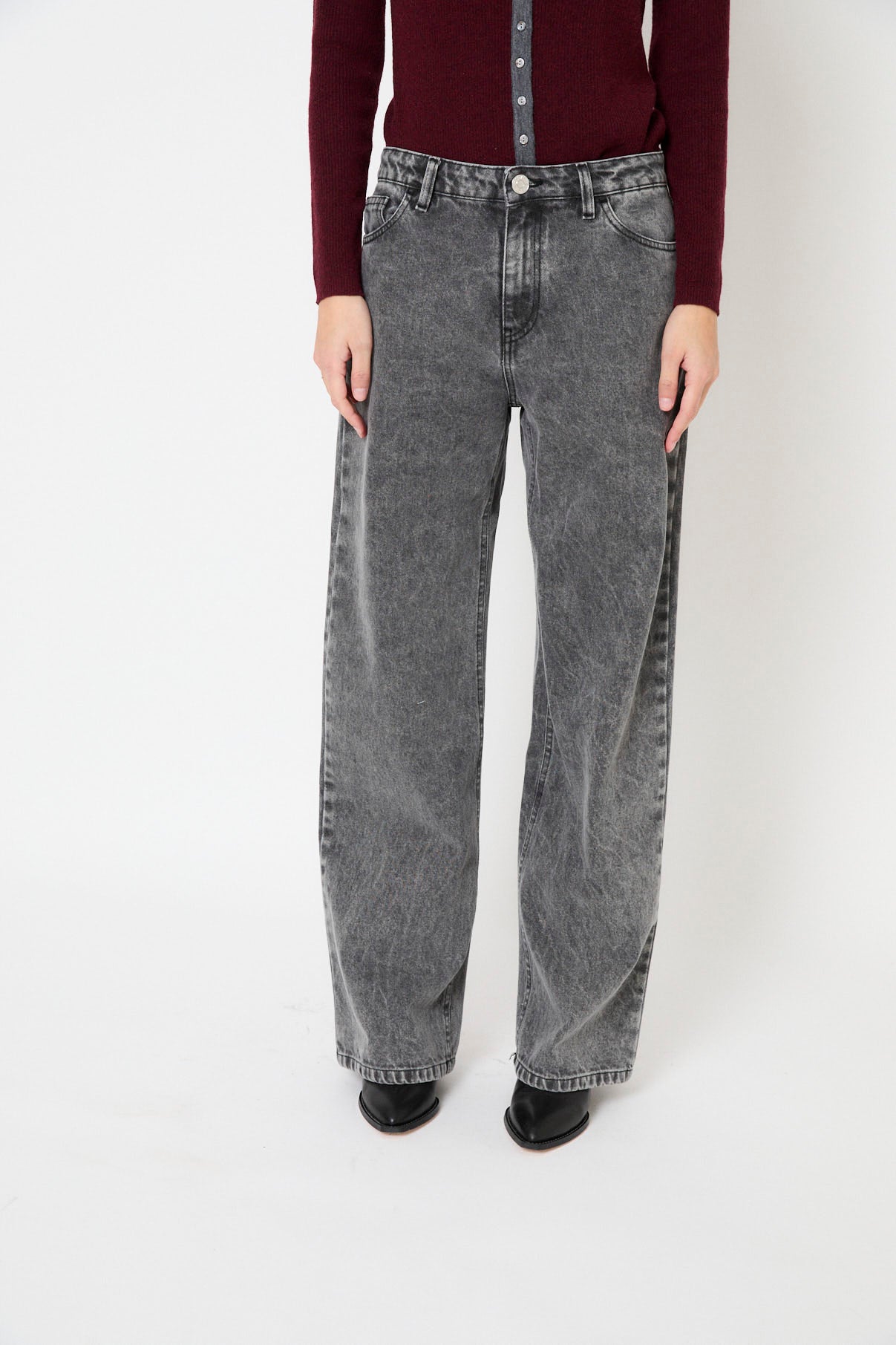 JEANS MONKEY BLEACH GRIS