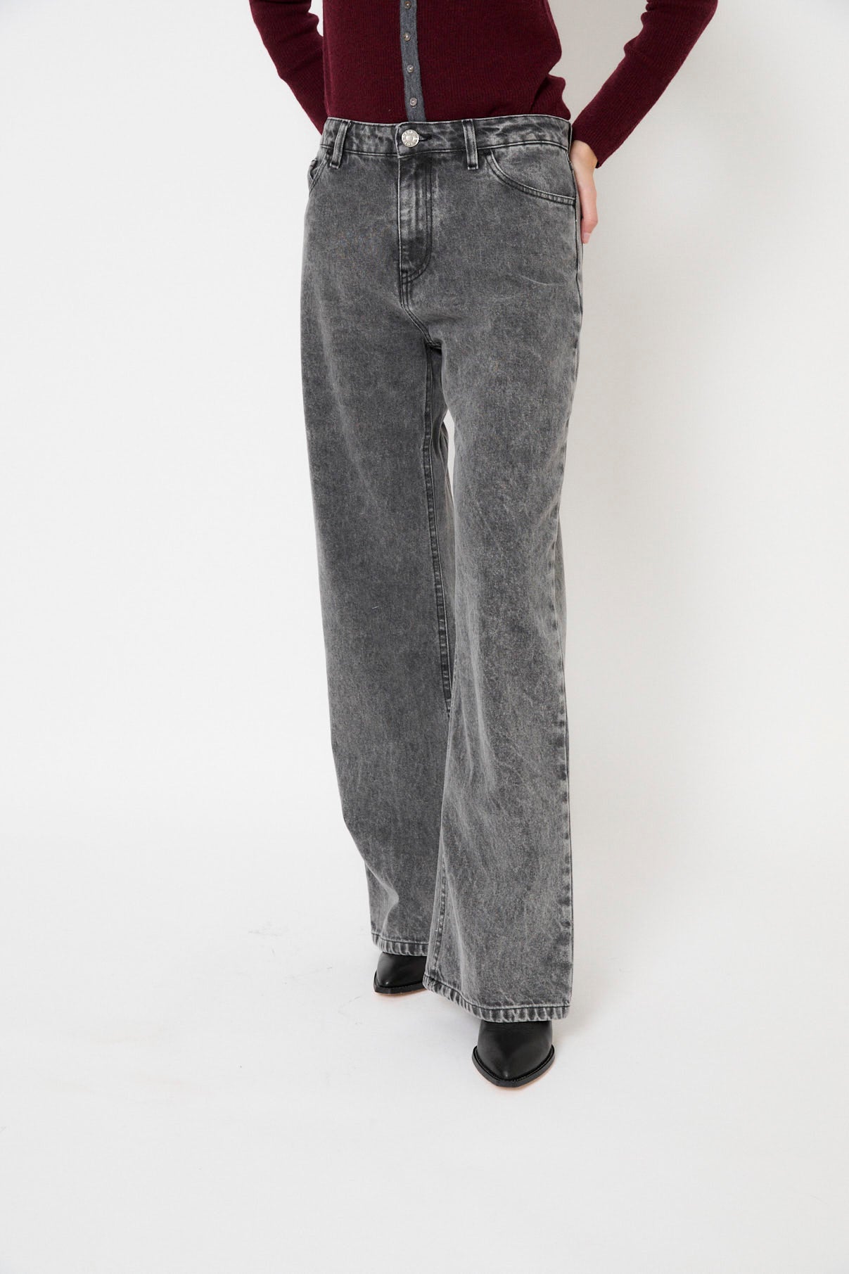 JEANS MONKEY BLEACH GRIS