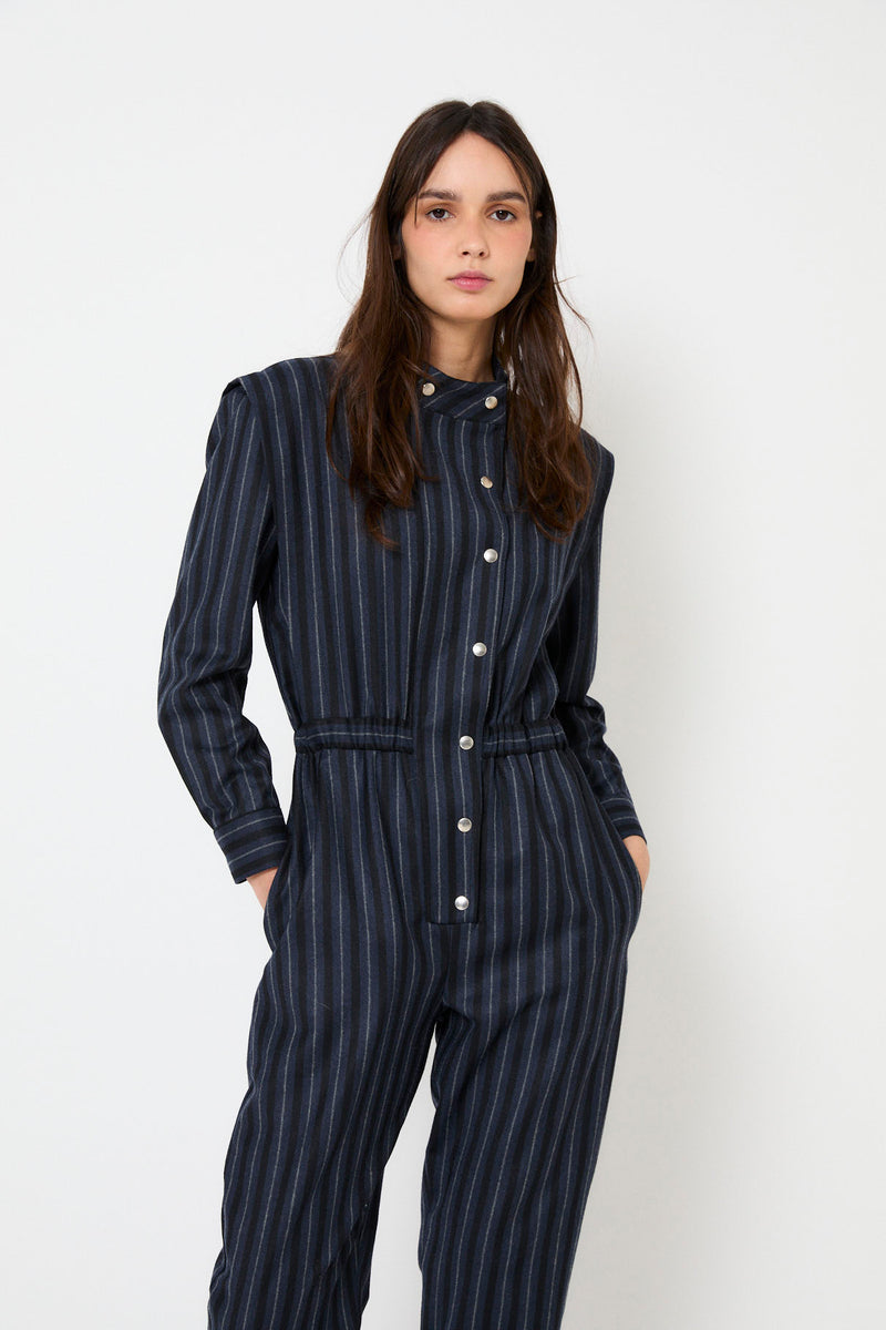 ISABELA NAVY STRIPED JUMPSUIT