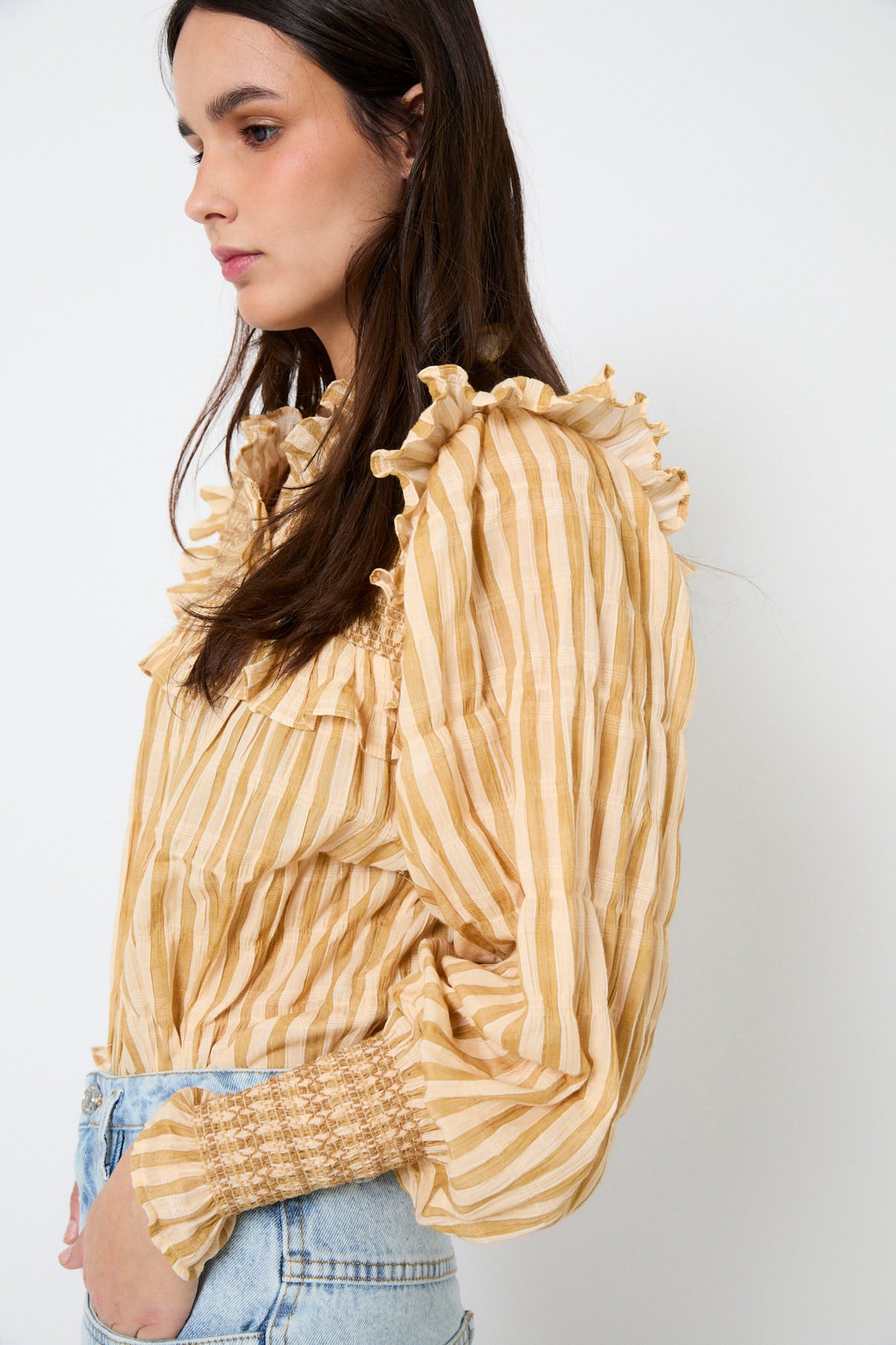 BLUSA CONCHITA NIDO PAJA