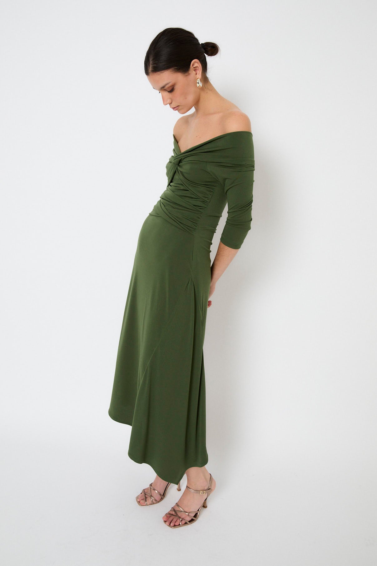 NUDO KNITTED GREEN DRESS