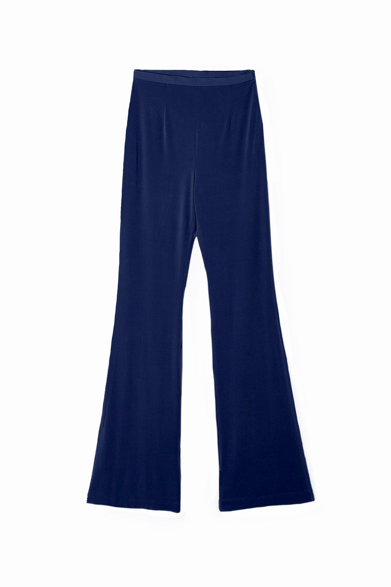 SIXTY KNITTED NAVY TROUSERS