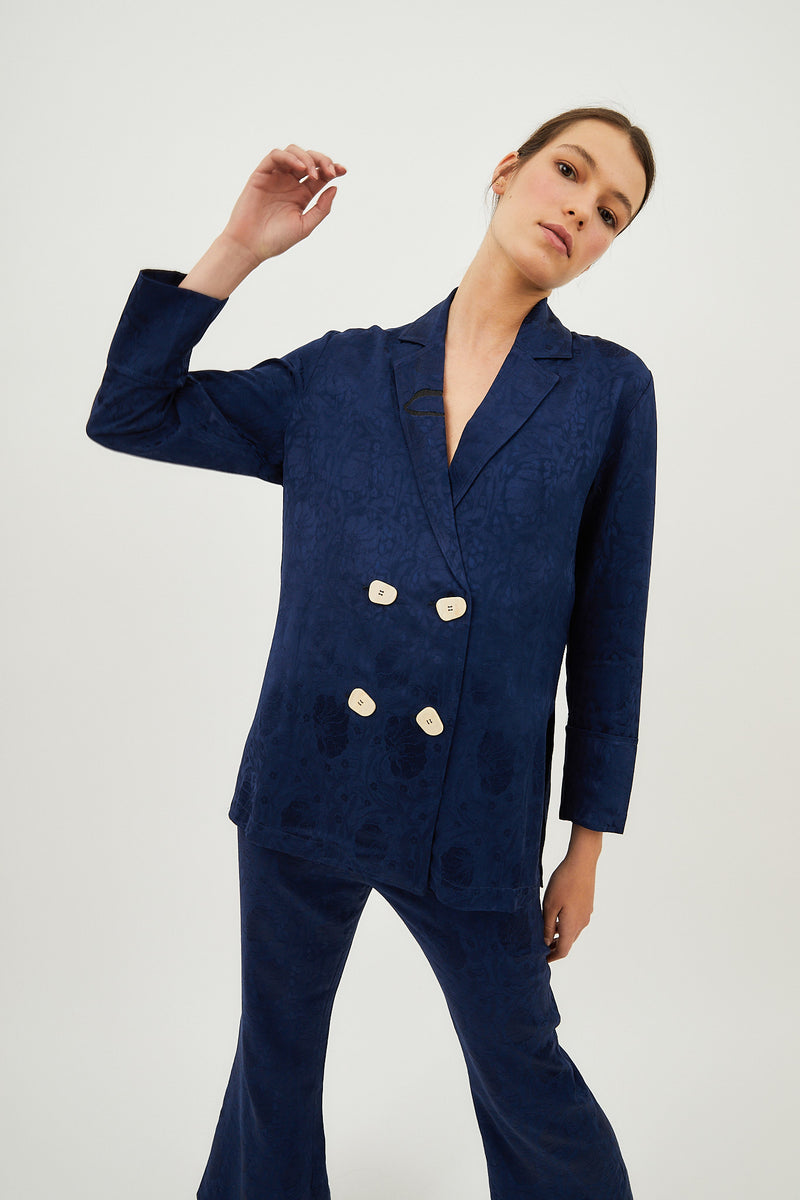 CHAQUETA BOTONES RETRO MARINO