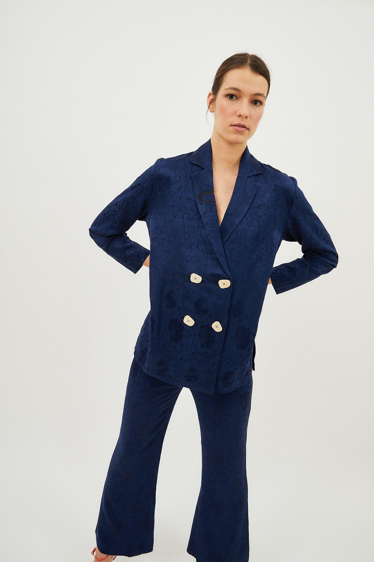 CHAQUETA BOTONES RETRO MARINO