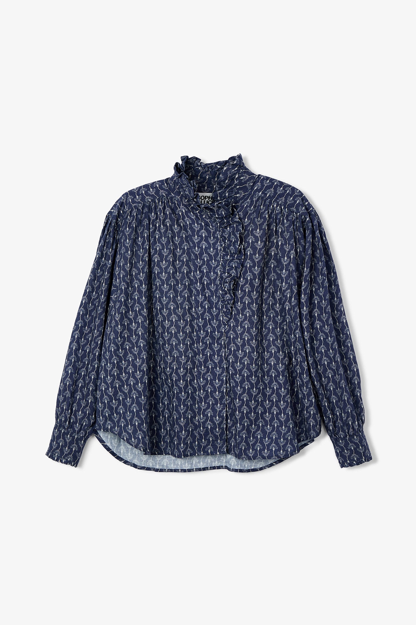 MARIBEL FLORINDA NAVY BLOUSE