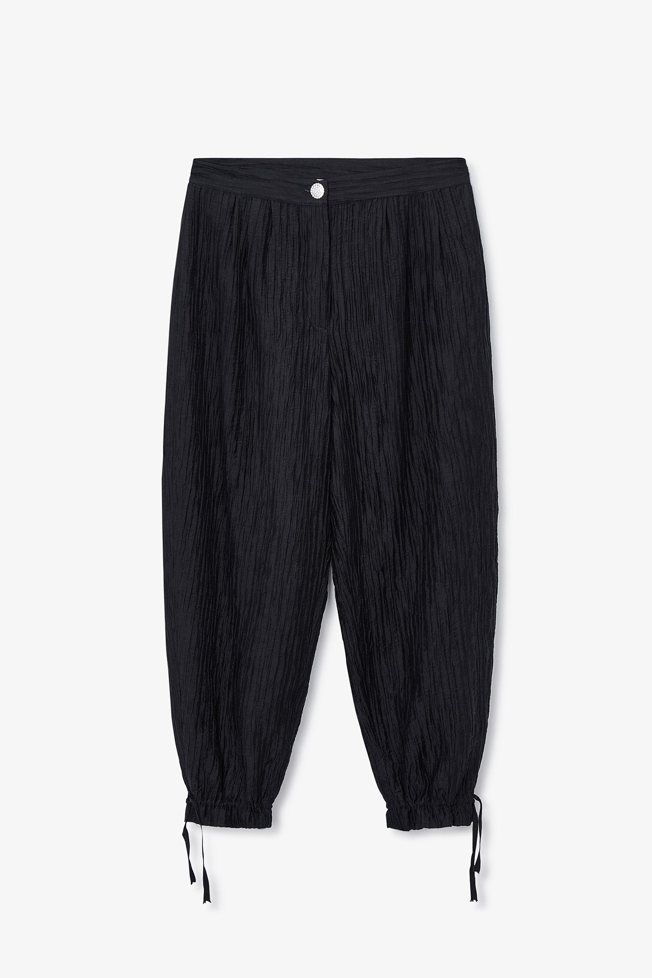 PANTALON BOMBACHO ARRUGUILLA NEGRO