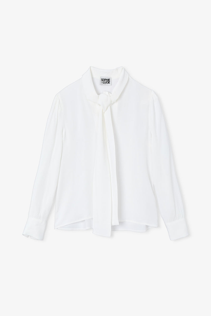 BLUSA LAZO CRESPON CRUDO