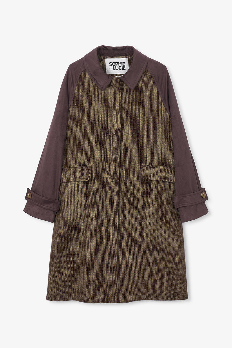 TRUJILLO ESPIGA KHAKI COAT