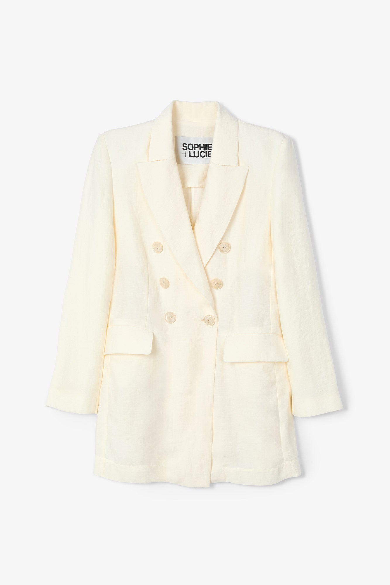 CHAQUETA CRUZADA JADE CRUDO