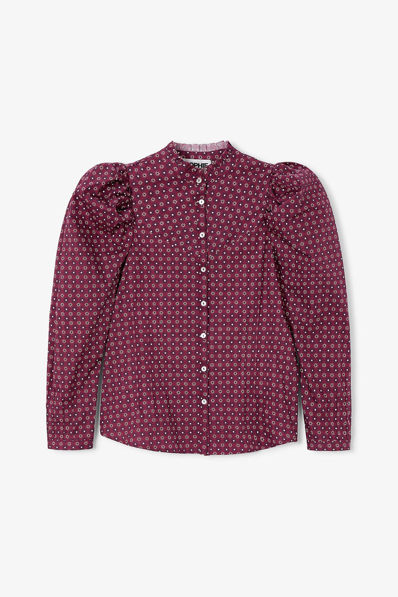BLUSA KATE CORBATERO BURGUNDY