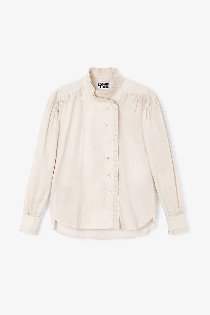 CATALINA VOILE ECRU BLOUSE