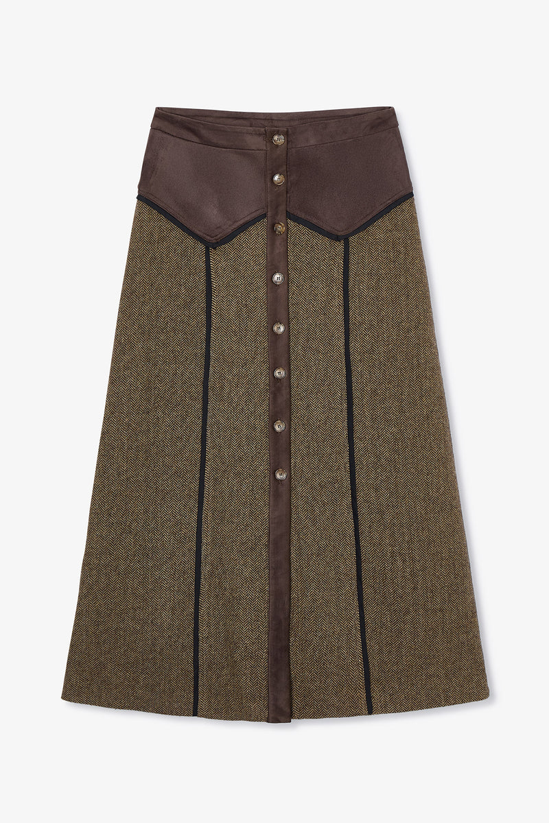 JUPE CATALINA ESPIGA KAKI