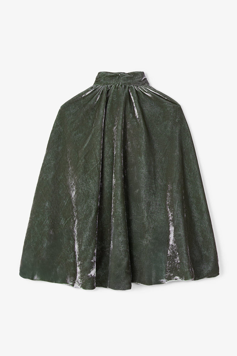 CAPE DE LAÇAGE EN VELOURS FUMÉ