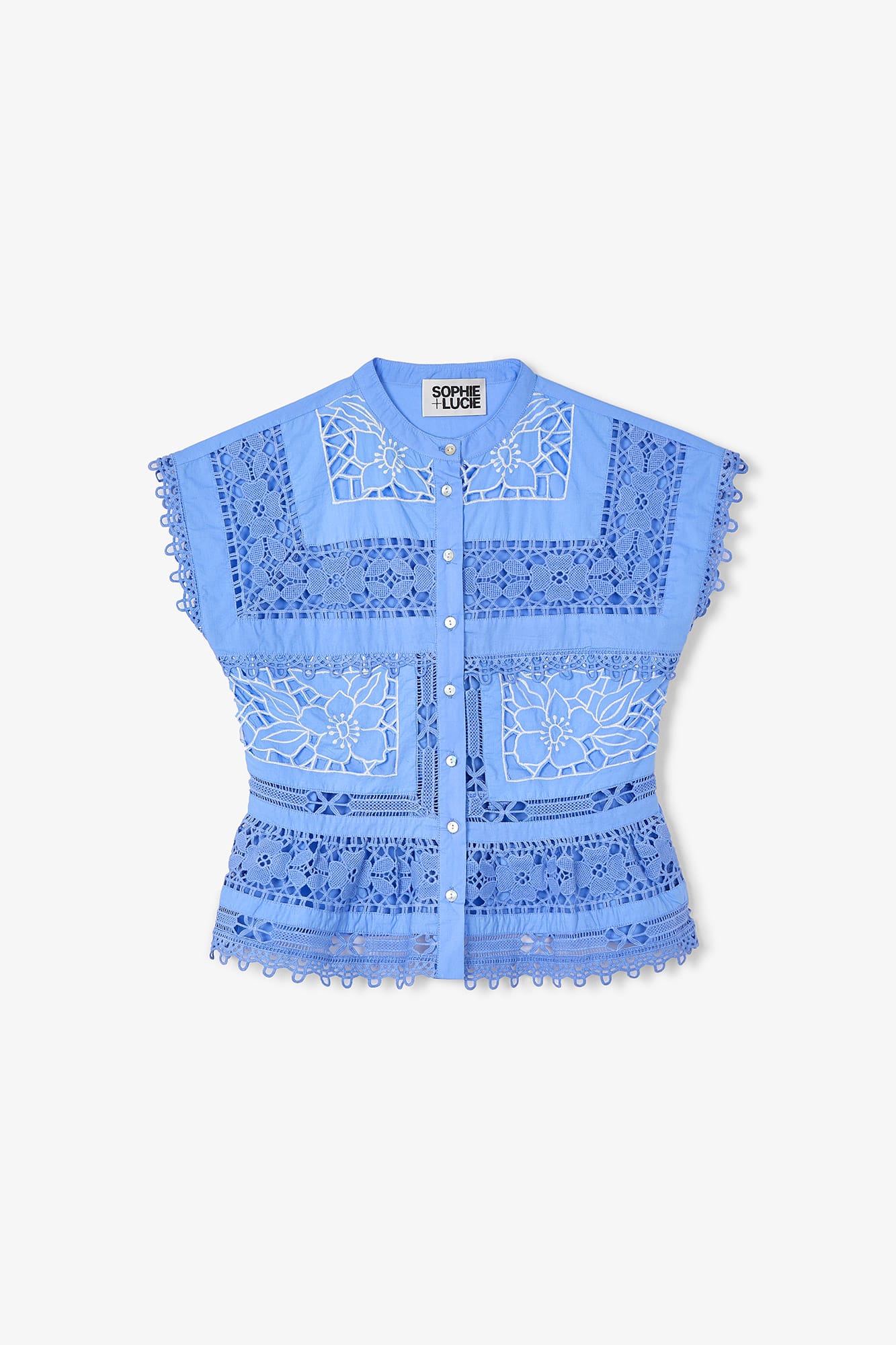 SEA POPELIN BLUE TOP