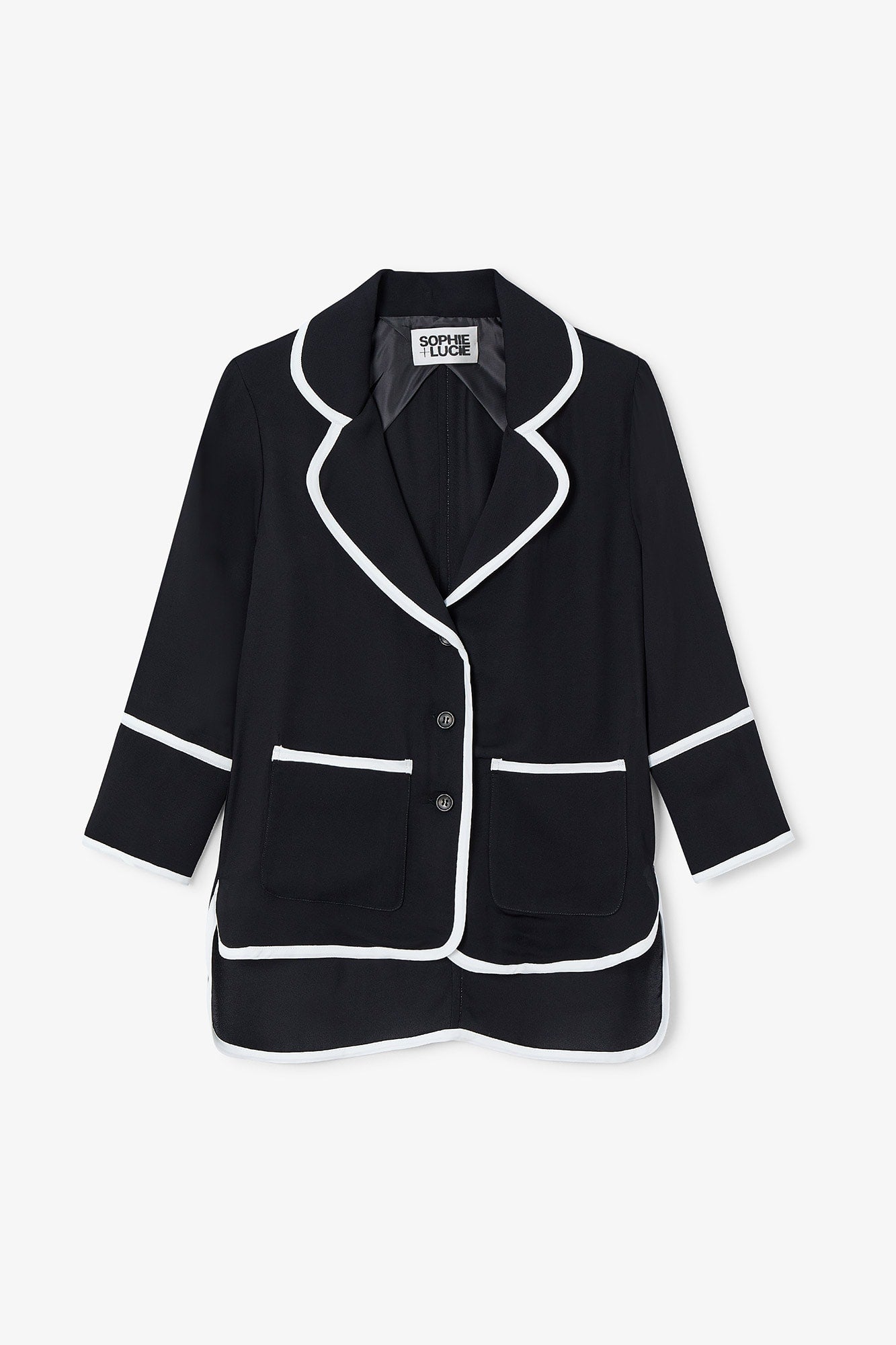 BIES BLACK CRESPON JACKET