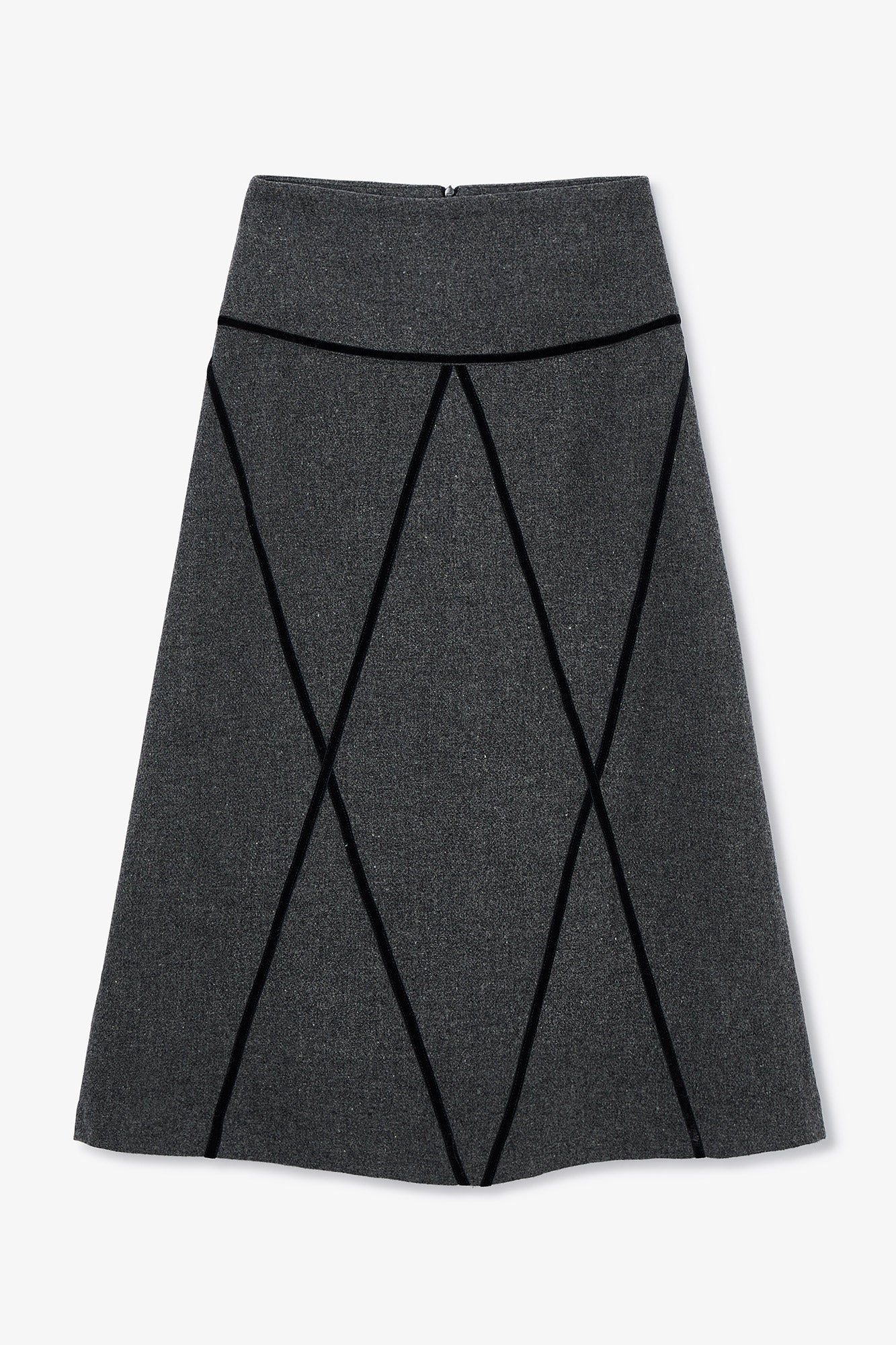 FALDA ROMBO SHETLAND MARENGO