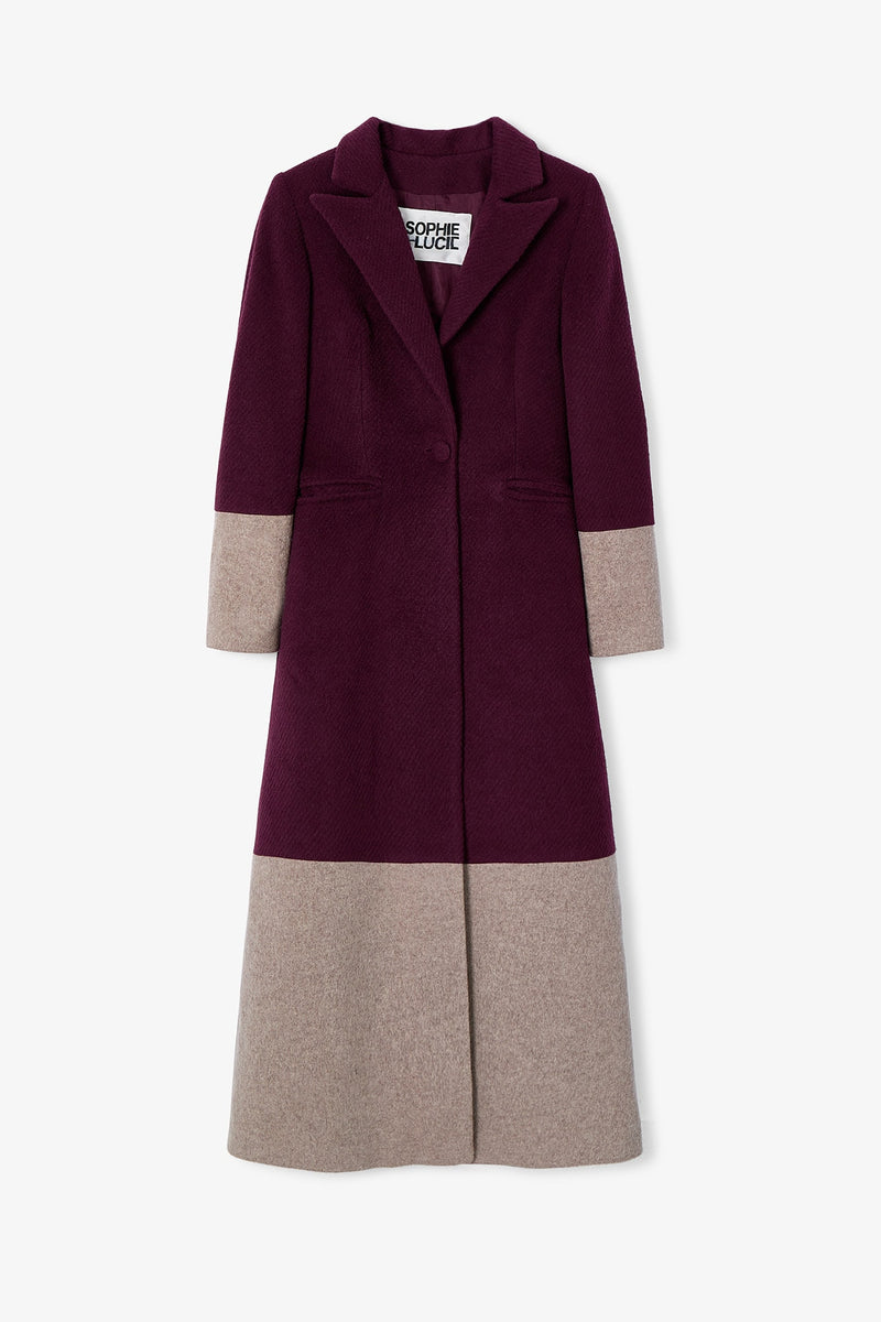 ABRIGO TINY PELO BURGUNDY