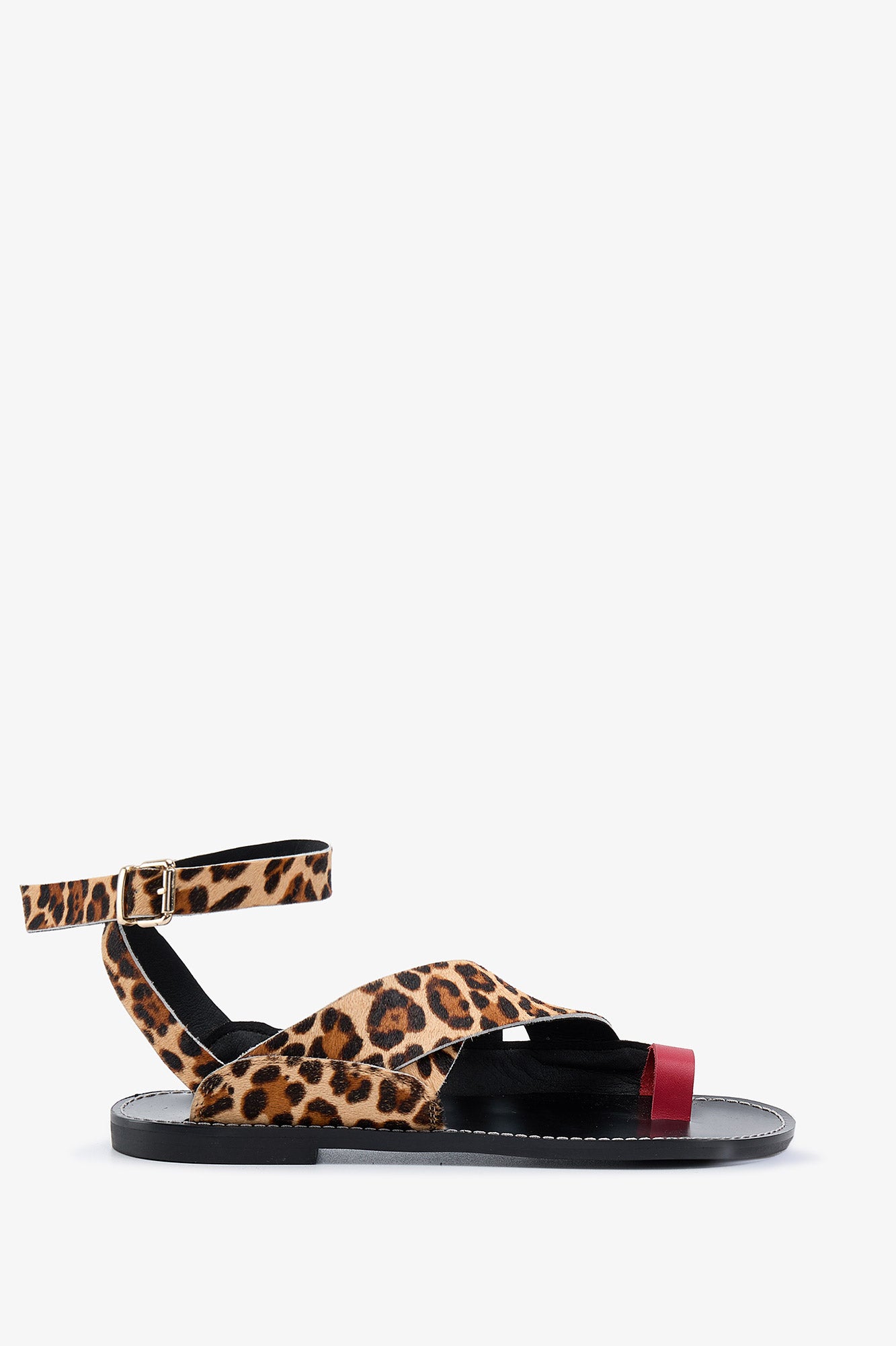 SANDALIA MANCHA PIEL MARRÓN