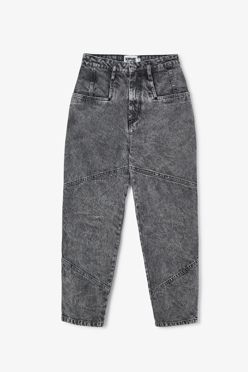 JEANS CORTES BLEACH GRIS