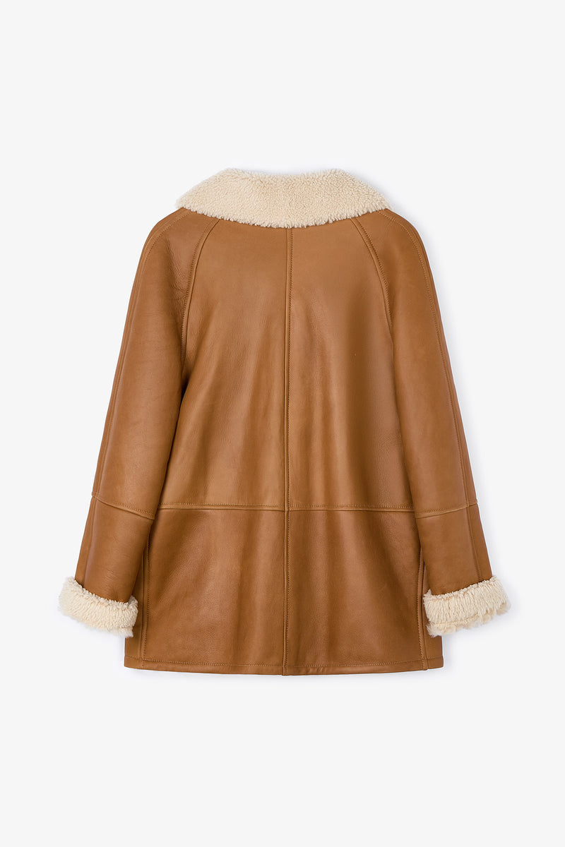 MANTEAU DE FOURRURE ALASKA CAMEL