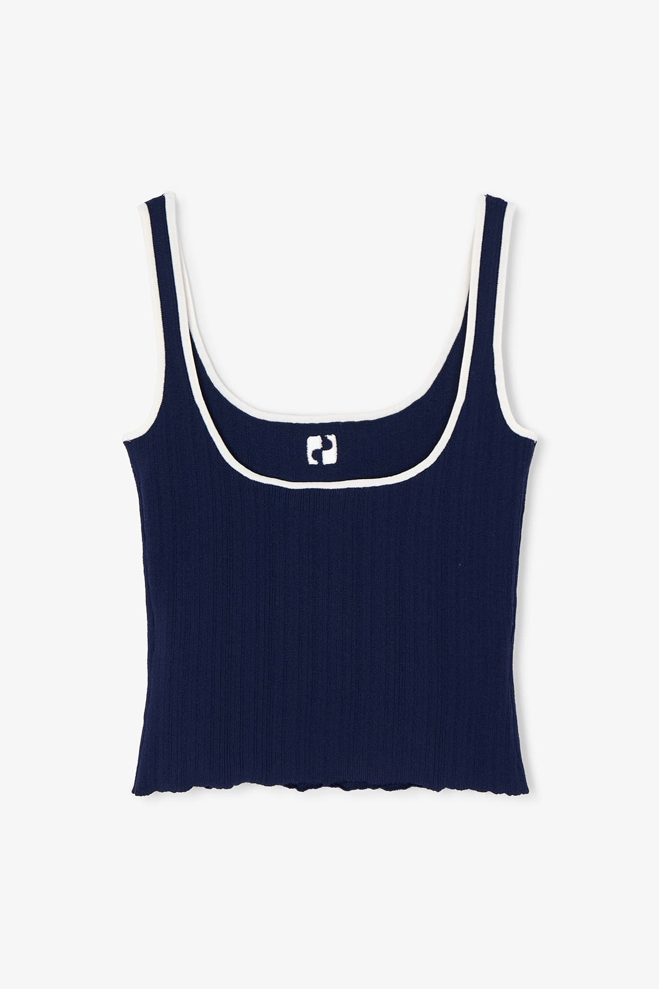 TOP MAILLE LOGO MARINE