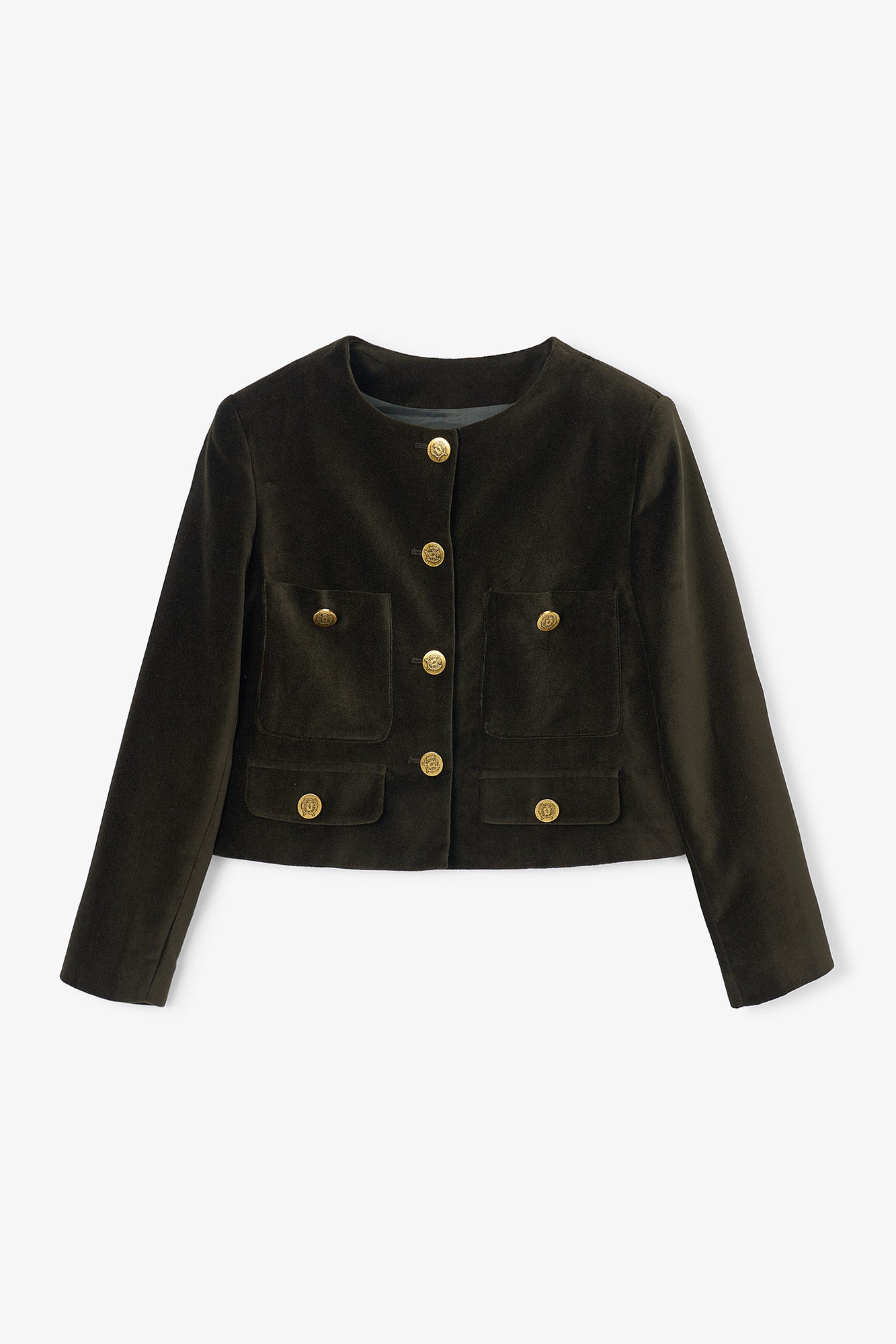 CHAQUETA AINA VELVET KAKI