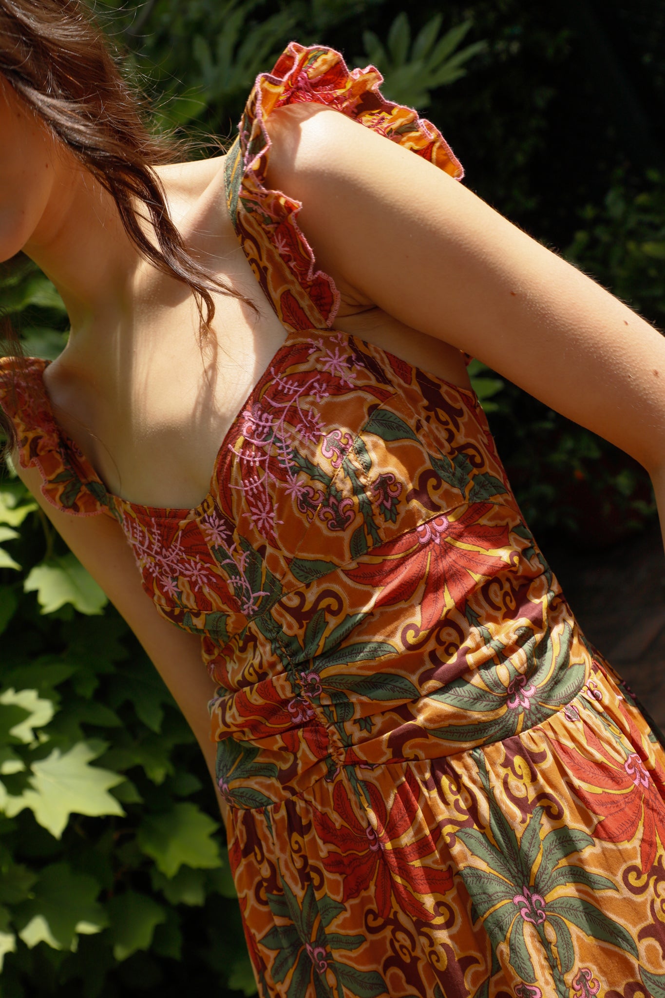VESTIDO ISI PALMAS TEJA