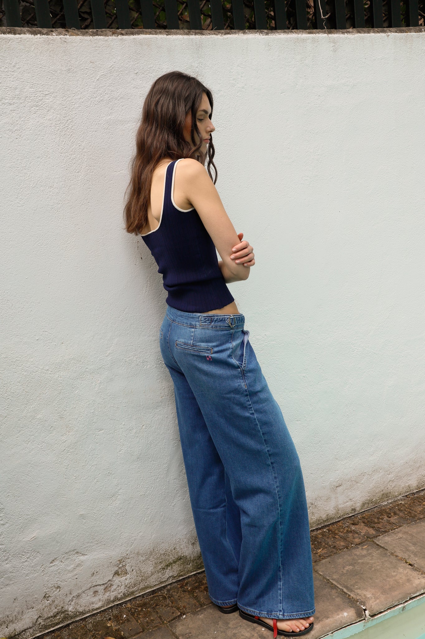 JEANS HEBILLA DENIM AZUL