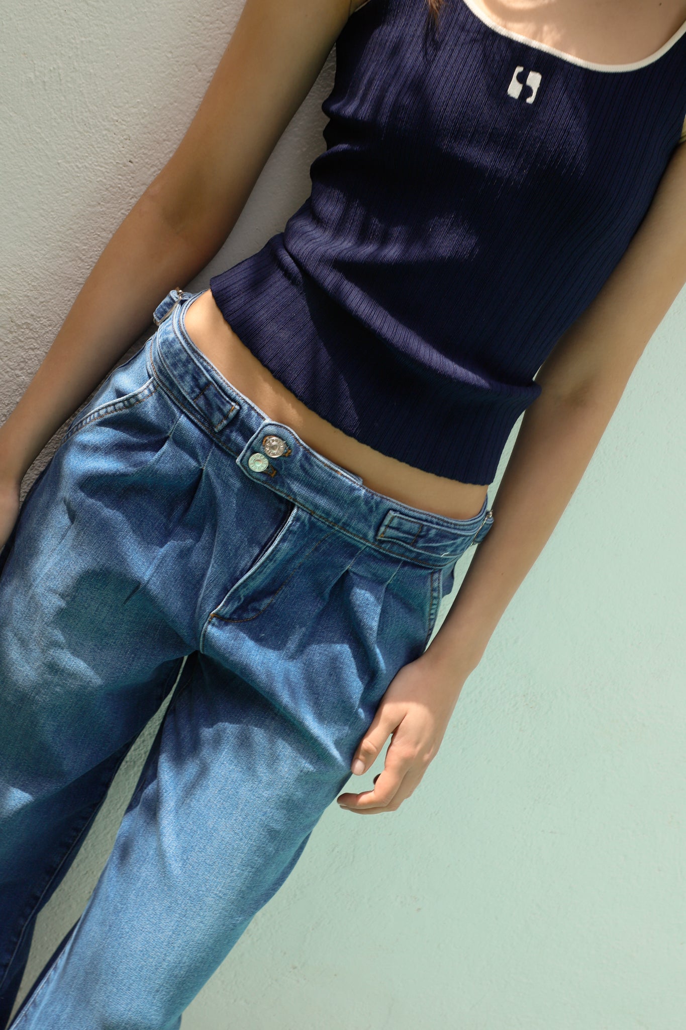 JEANS HEBILLA DENIM AZUL