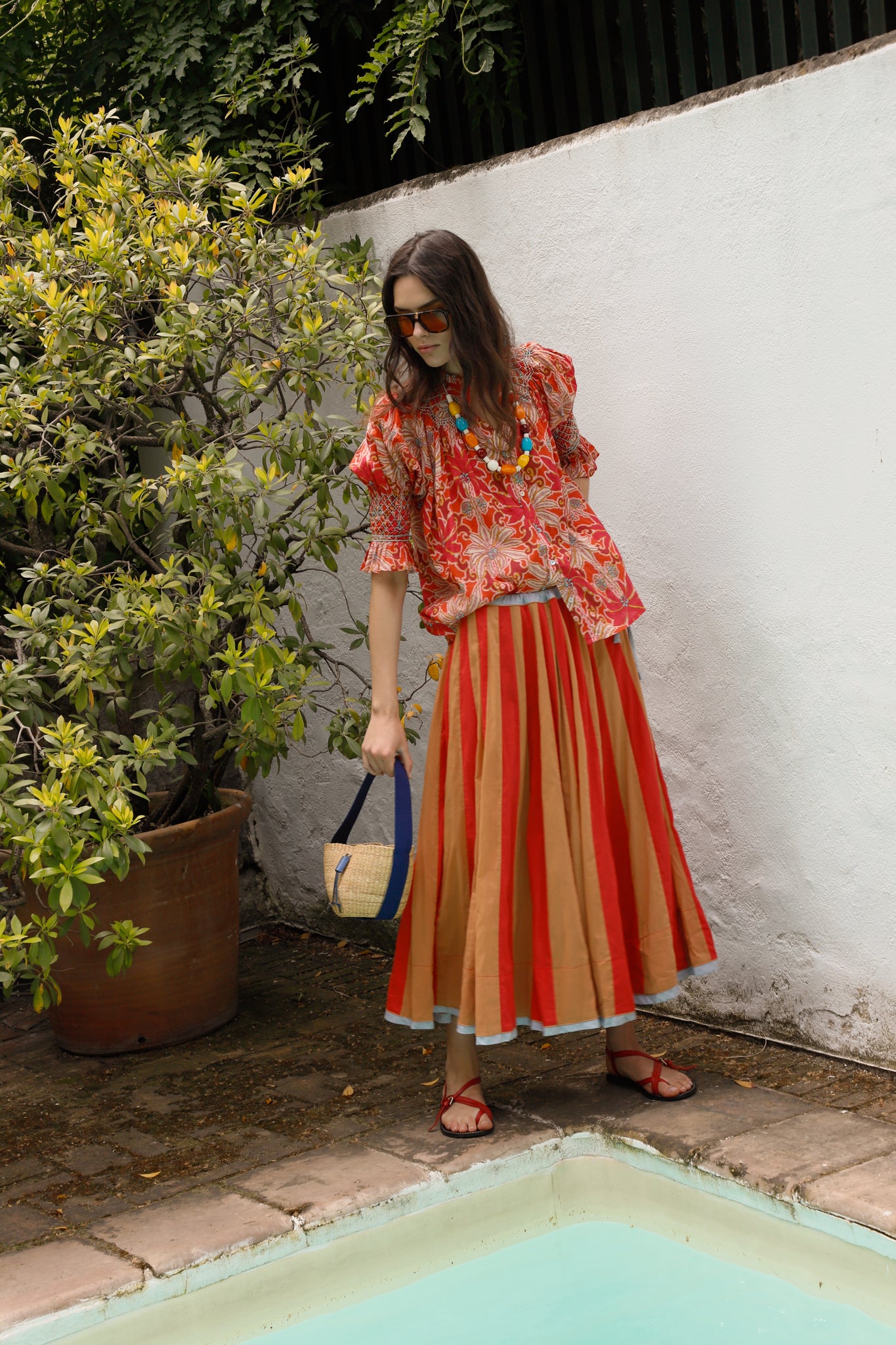 FALDA CIRCO VOILE CAMEL
