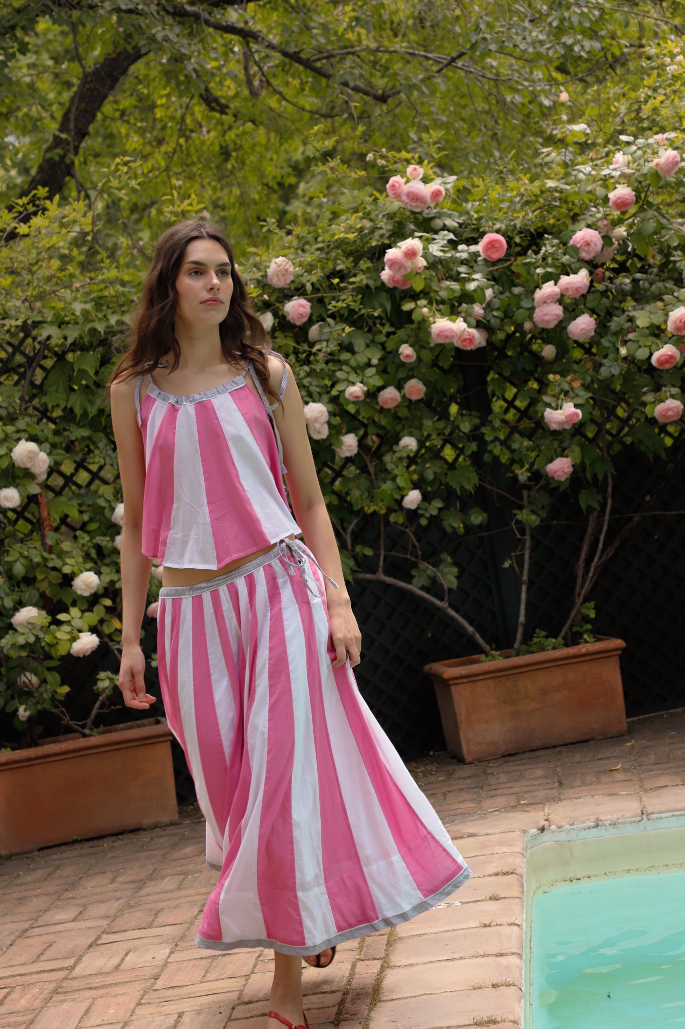 FALDA CIRCO VOILE ROSA
