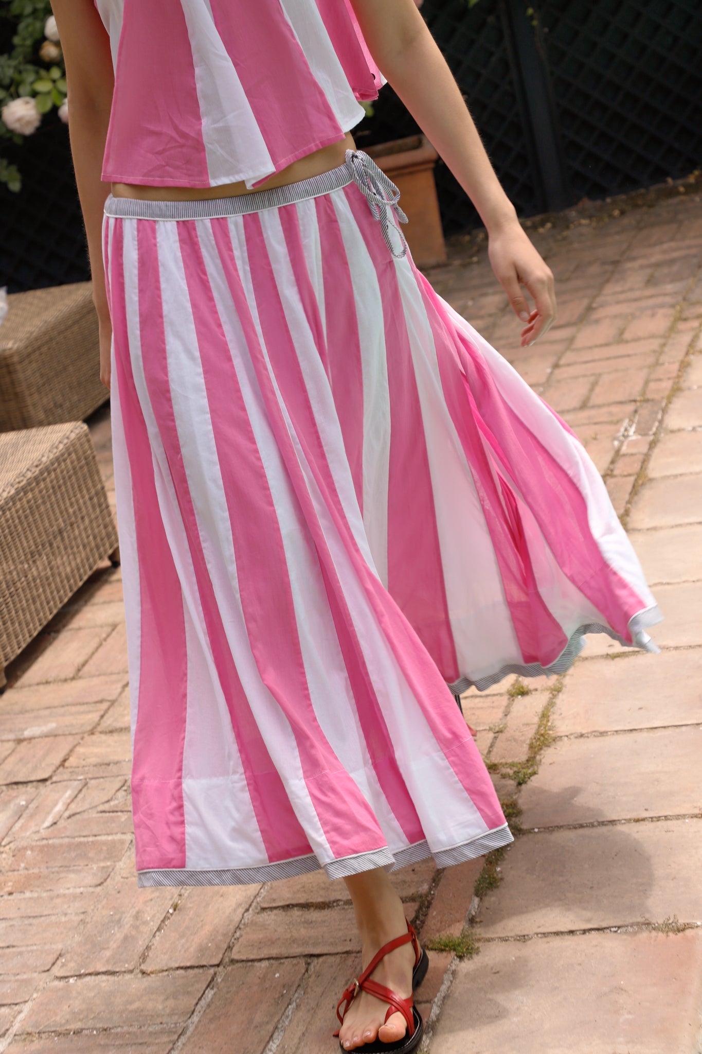 FALDA CIRCO VOILE ROSA
