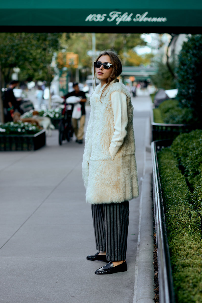 GILET COPITO PELAU ECRU