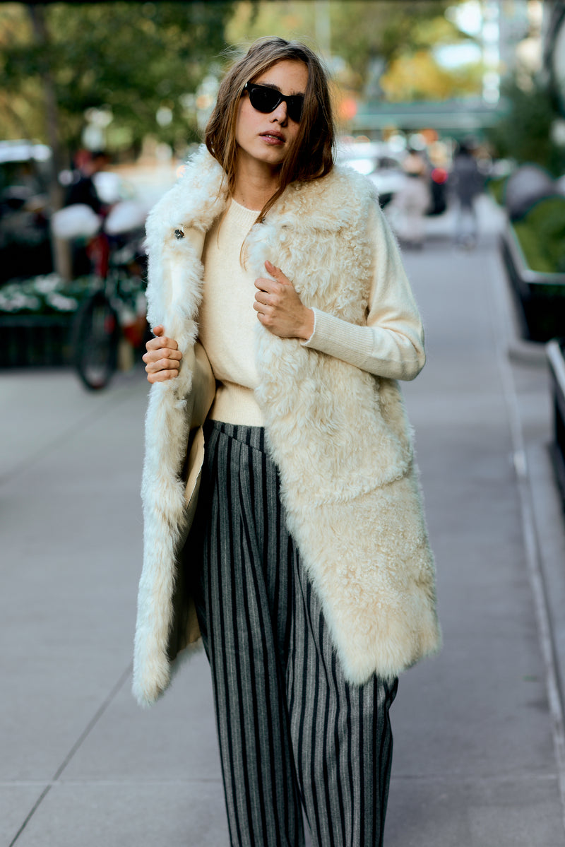 GILET COPITO PELAU ECRU