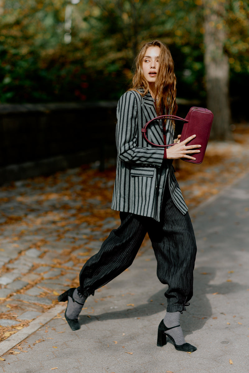 PANTALON BOMBACHO ARRUGUILLA NOIR