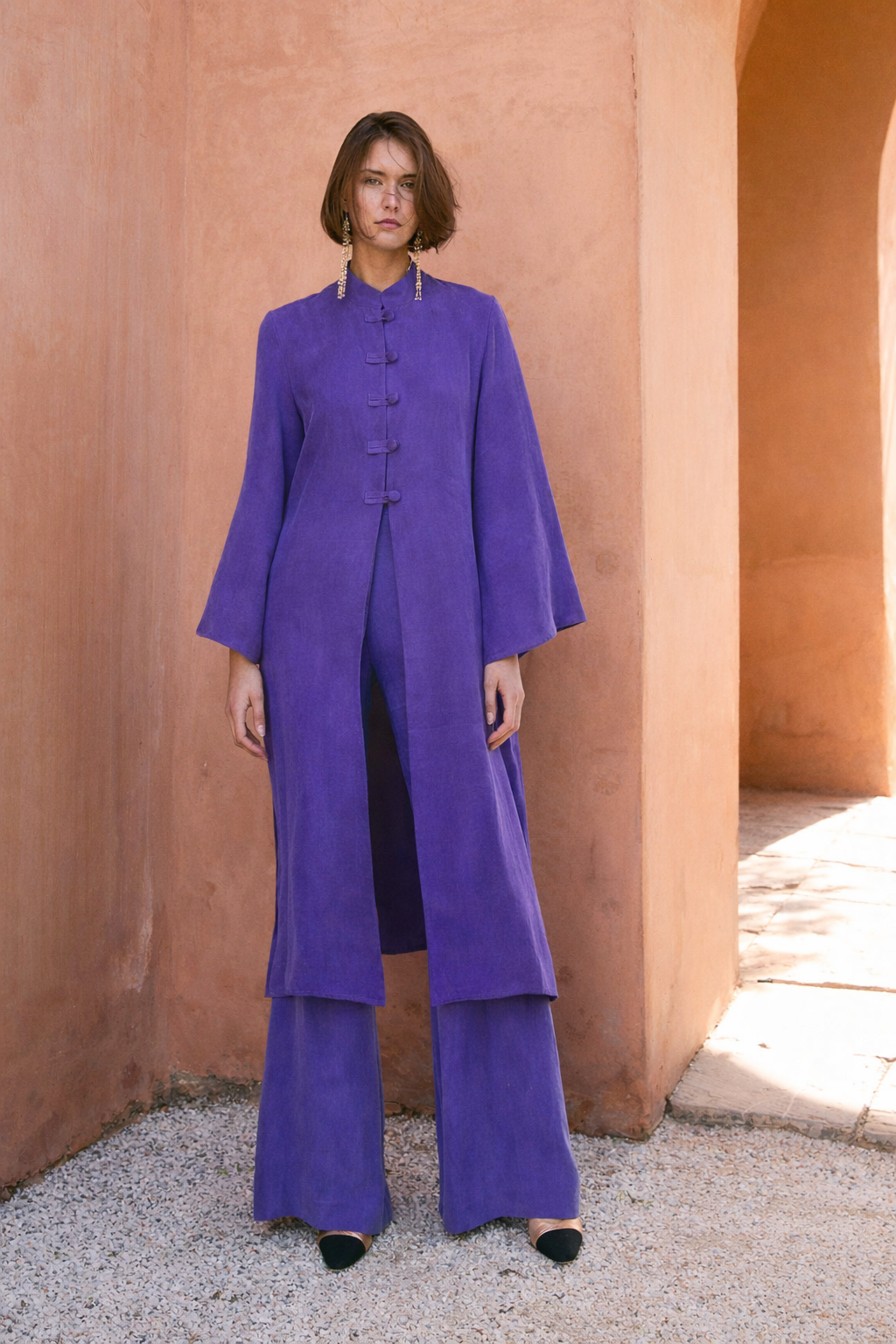 TOTAL LOOK CHINISKI CUPRO MORADO