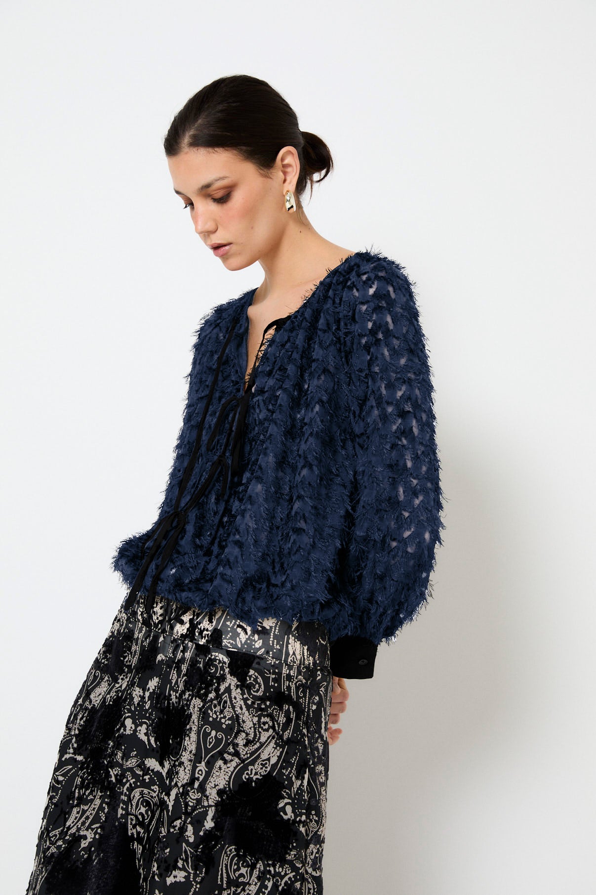 BLUSA LAZADAS PELUFO MARINO