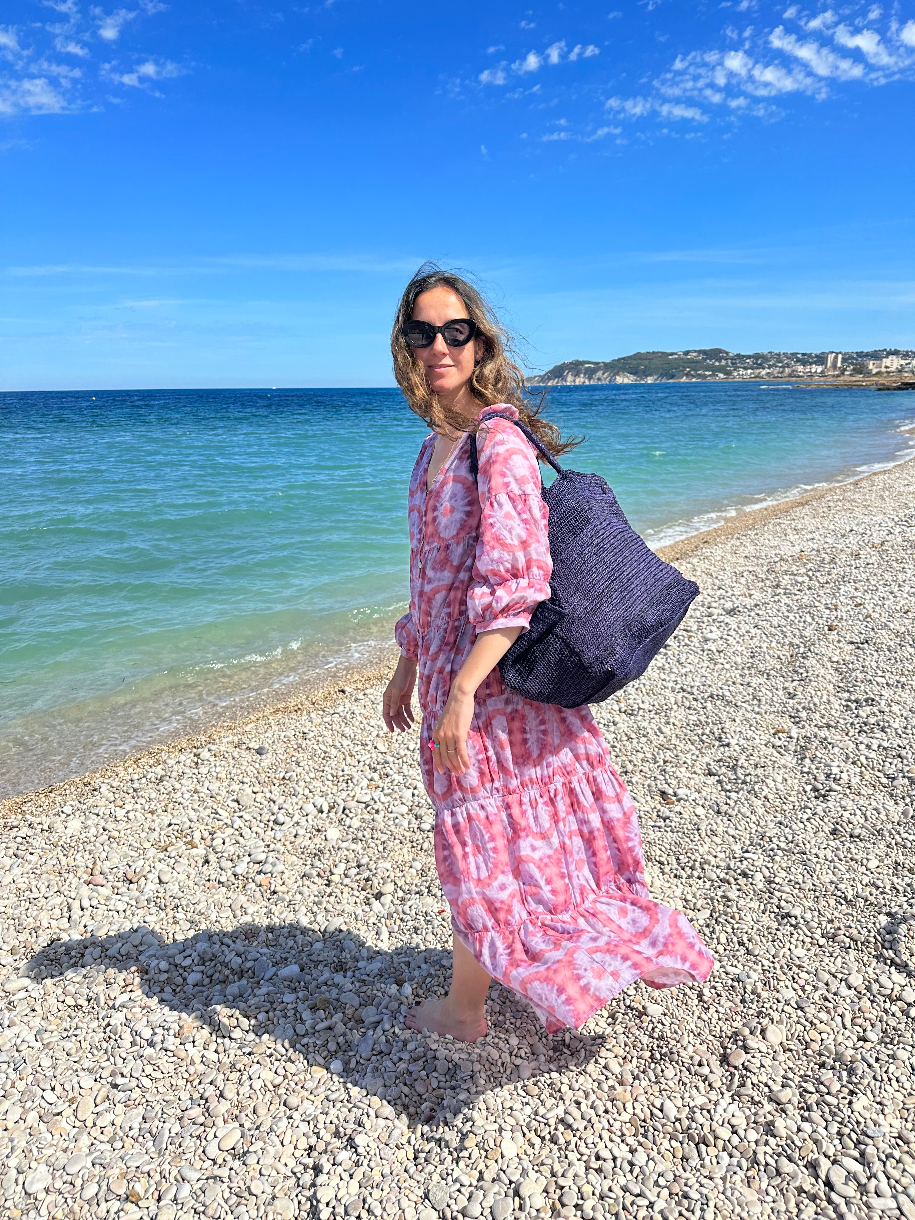 SAC PAULA EN RAPHIA BLEU