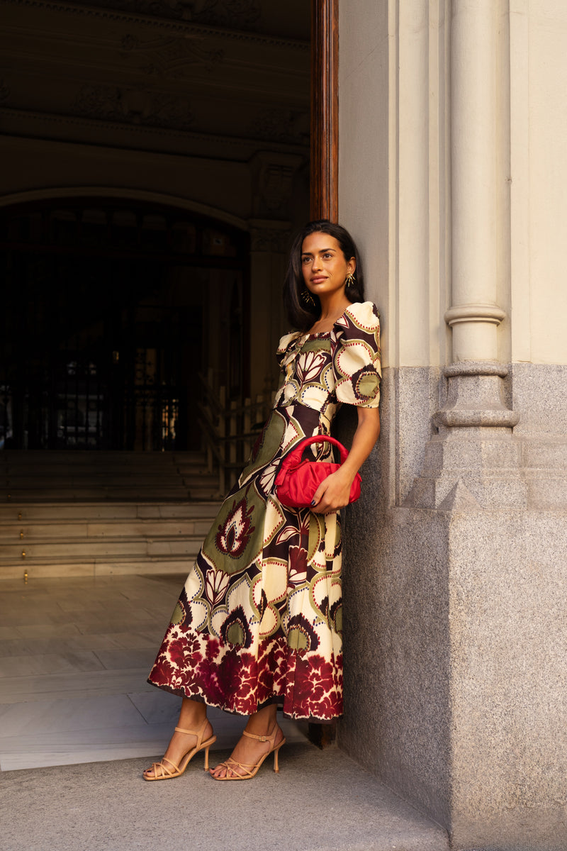 FALDA COLUMN JOANA FRAMBUESA