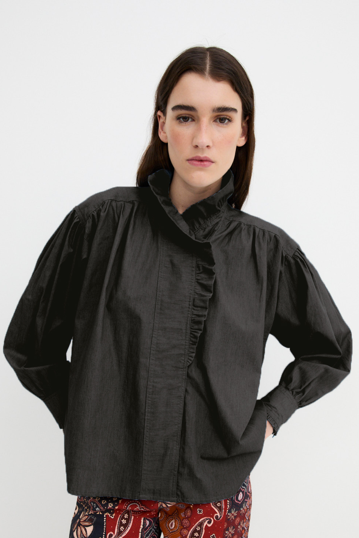 BLOUSE MARIBEL VOILE NOIR