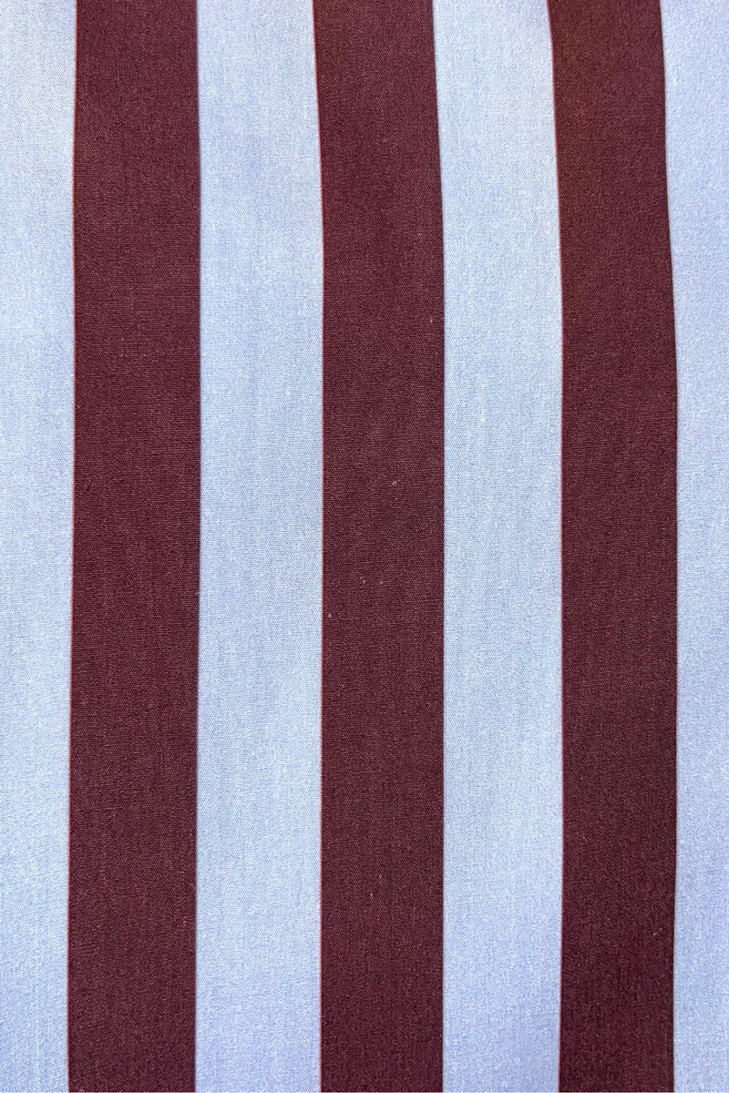 CHEMISIER LAZO RAYÉ BORDEAUX