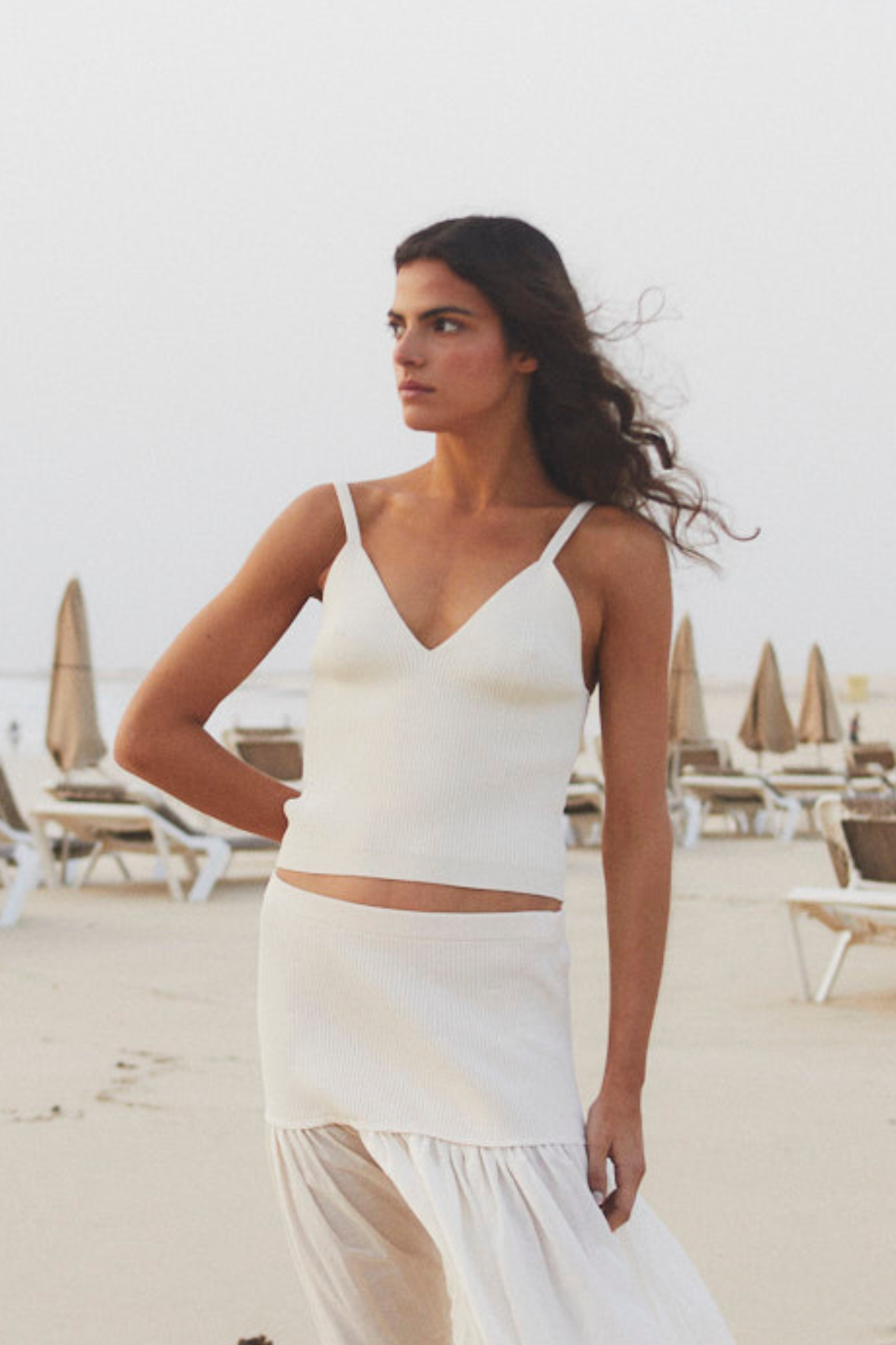 TOP EN MAILLE ÉCRU LUCIA
