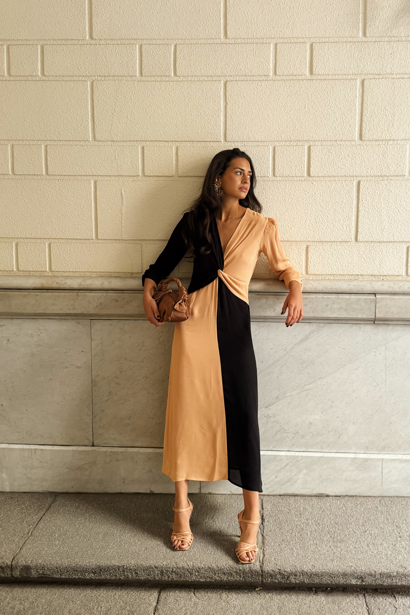 DAMA CREPE BLACK DRESS