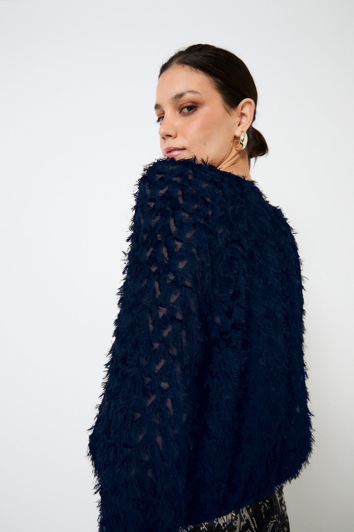 BLUSA LAZADAS PELUFO MARINO