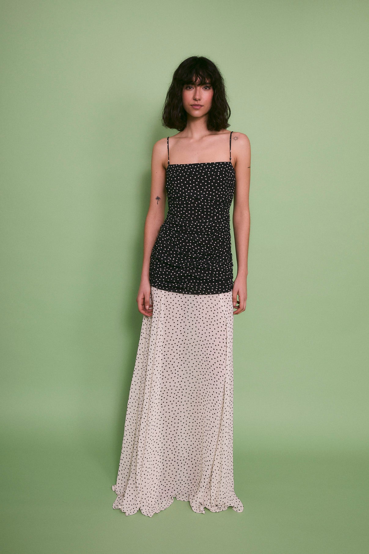 VESTIDO JANA POLKA NEGRO