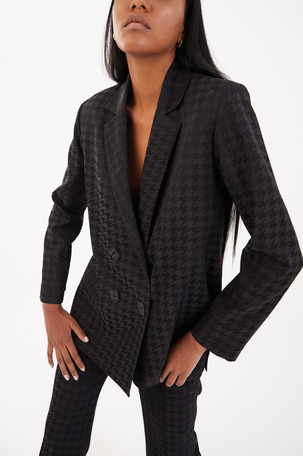ICON HOUNDSTOOTH BLACK JACKET