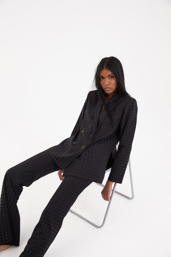 TOTAL LOOK ICON HOUNDSTOOTH BLACK